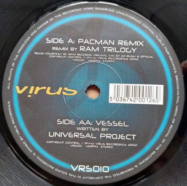 Ed Rush & Optical  Universal Project - Pacman (Ram Trilogy Remix)  Vessel (Vinyl)