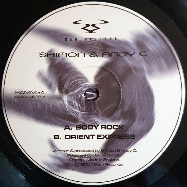 Shimon & Andy C - Body Rock (Vinyl Maxi Single)