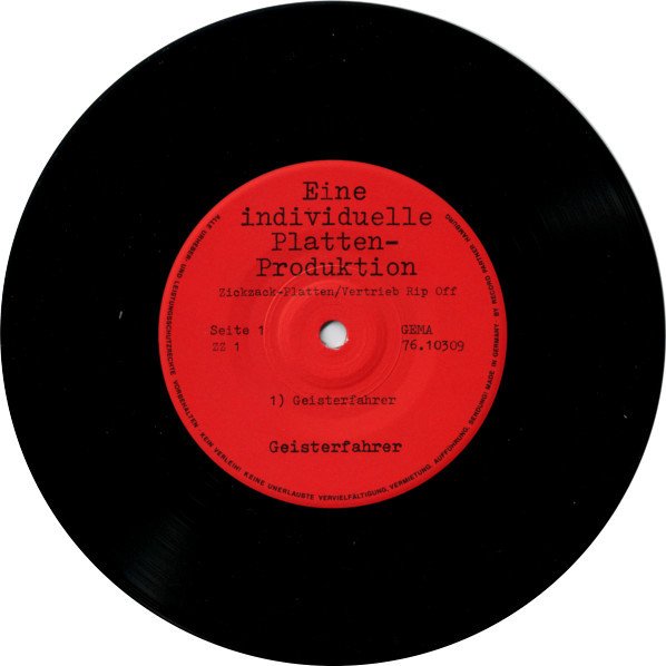 Geisterfahrer - Geisterfahrer (Vinyl Single)