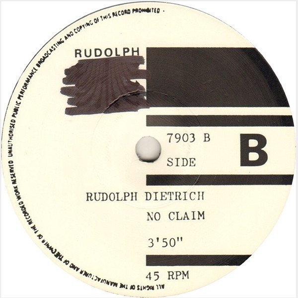 Rudolph Dietrich - B.O.F's. (Vinyl Single)