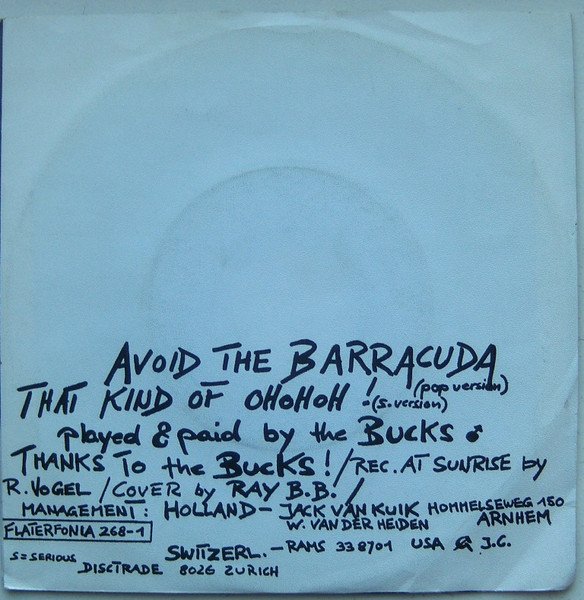 The Bucks - Avoid The Barracuda (Vinyl Single)