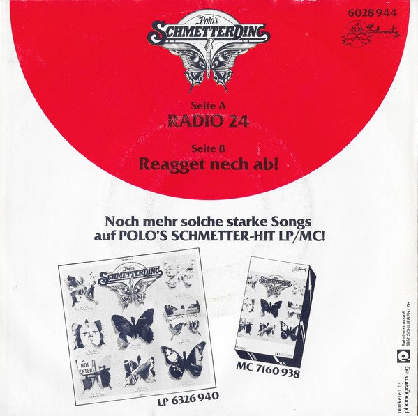 Polo Hofer's Schmetterding - Radio 24 (Vinyl Single)