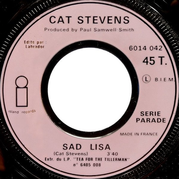 Cat Stevens - Sad Lisa / Wild World (Vinyl Single)