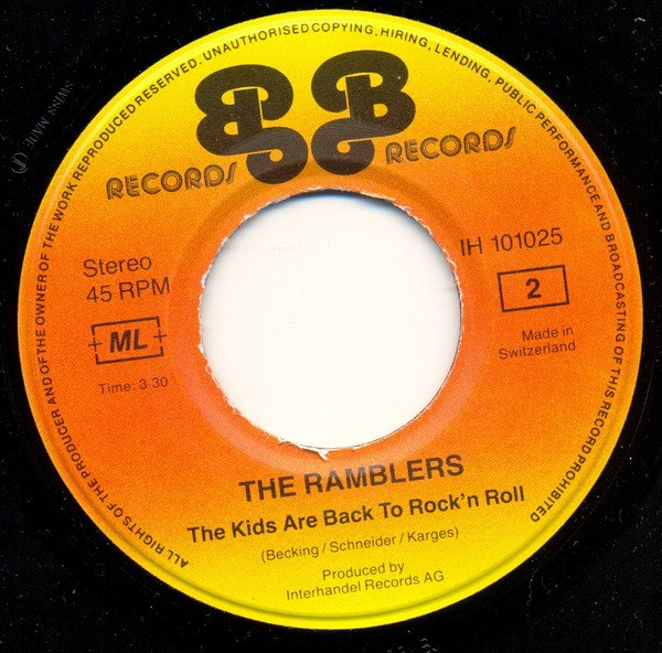 The Ramblers - I Wanna Be Free (Vinyl Single)