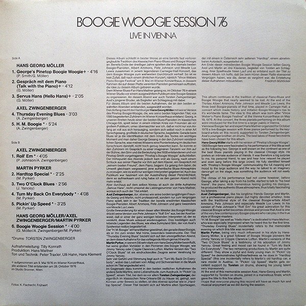 Various Artists - Boogie Woogie Session '76 (Live In Vienna) (Vinyl)