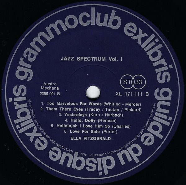 Ella Fitzgerald - Jazz Spectrum Vol. 1 (Vinyl)