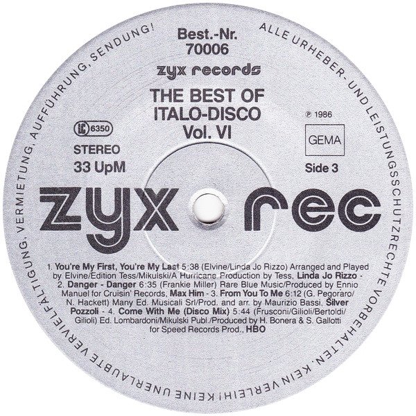 Various Artists - The Best Of Italo-Disco Vol. 6 (Vinyl)