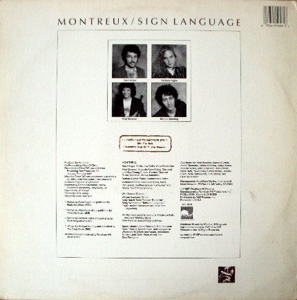 Montreux - Sign Language (Vinyl)