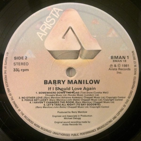 Barry Manilow - If I Should Love Again (Vinyl)