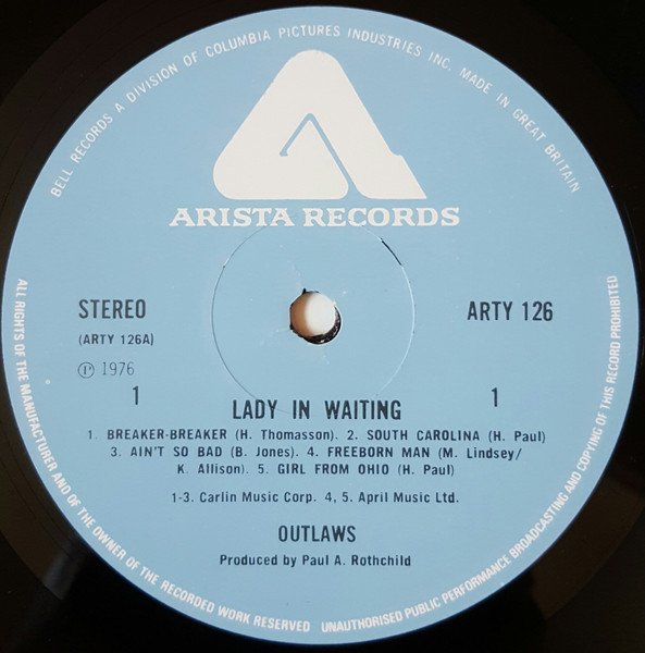 Outlaws - Lady In Waiting (Vinyl)