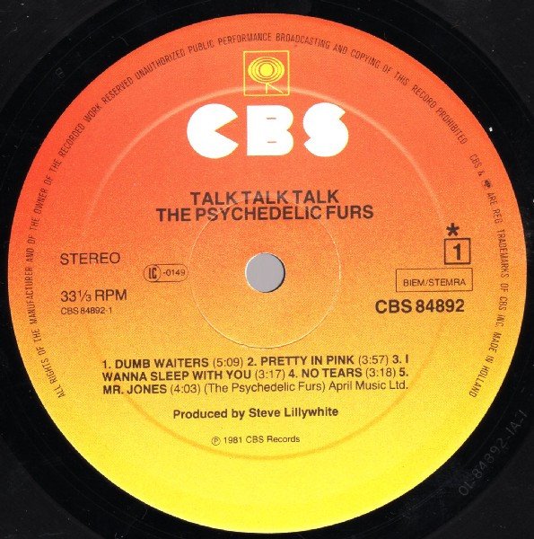 Psychedelic Furs - Talk Talk Talk (Vinyl)