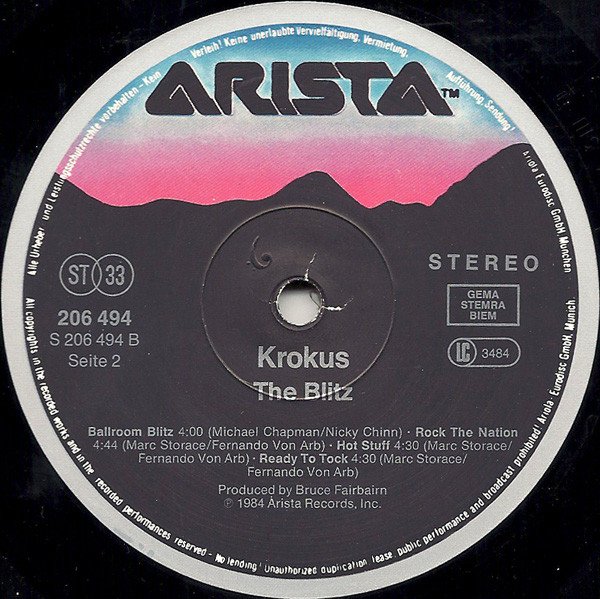 Krokus - The Blitz (Vinyl)
