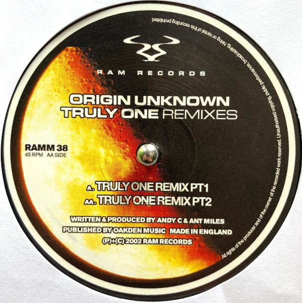 Origin Unknown - Truly One (Remixes) (Vinyl Maxi Single)