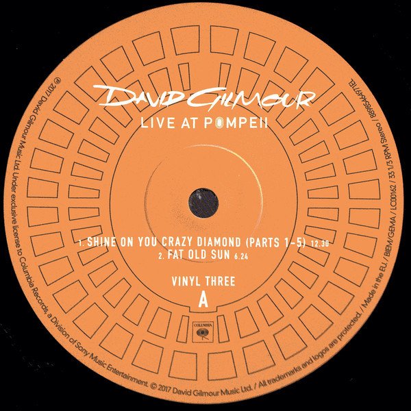 David Gilmour - Live At Pompeii (Vinyl)