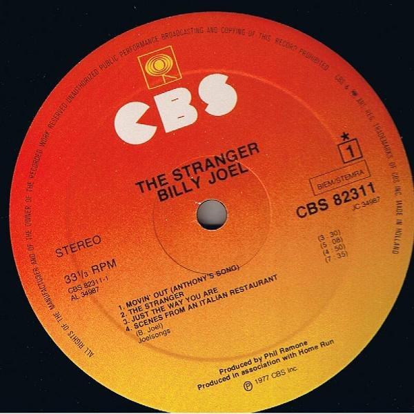 Billy Joel - The Stranger (Vinyl)