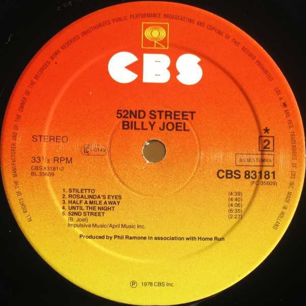 Billy Joel - 52nd Street (Vinyl)