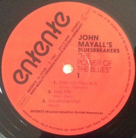John Mayall's Bluesbreakers - The Power Of The Blues  (Vinyl)
