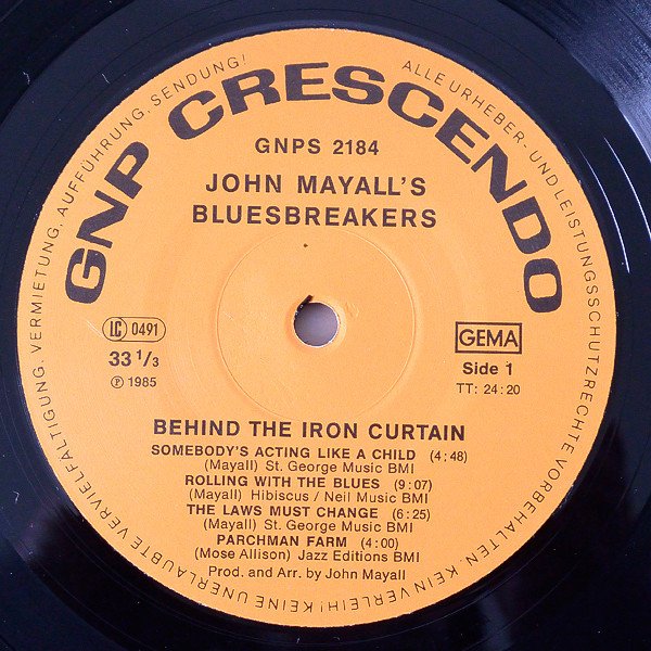 John Mayall - Behind The Iron Curtain (Vinyl)