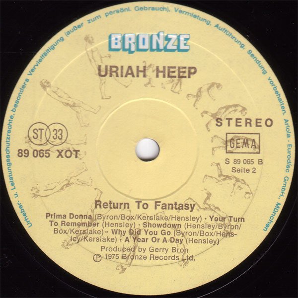 Uriah Heep - Return To Fantasy (Vinyl)