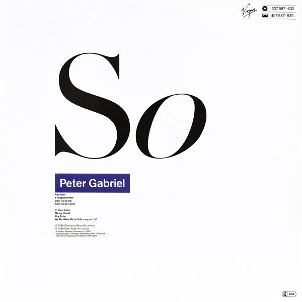 Peter Gabriel - So (Vinyl)