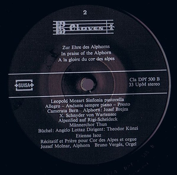 Various Artists - Zur Ehre Des Alphorns - In Praise Of The Alphorn - A La Gloire Du Cor Des (Vinyl)