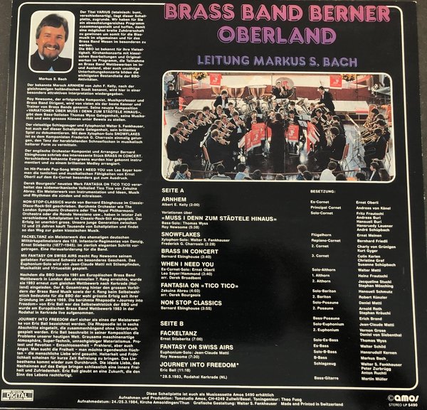 Brass Band Berner Oberland - Various (Vinyl)
