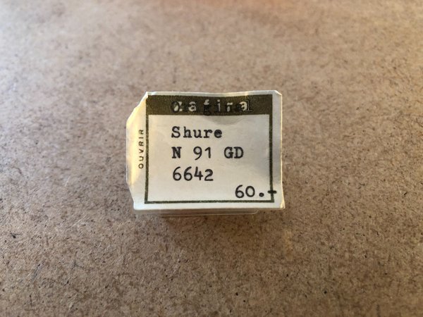 Plattenspieler Nadel - Shure N 91 GD