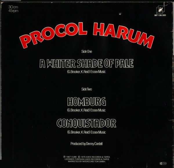 Procol Harum - A Whiter Shade Of Pale (Vinyl PID)