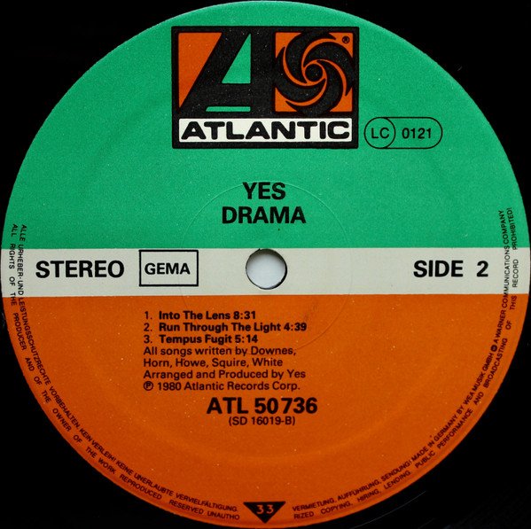 Yes - Drama (Vinyl)