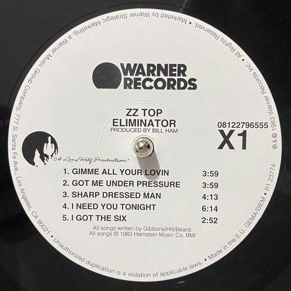 ZZ Top - Eliminator (Vinyl)