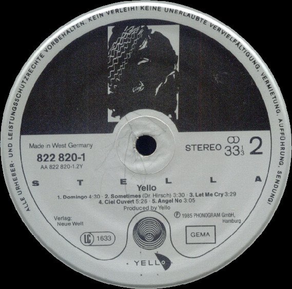 Yello - Stella (Vinyl)
