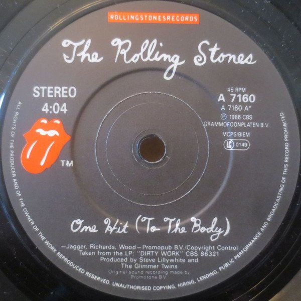 Rolling Stones - One Hit (To The Body) (Vinyl Single)