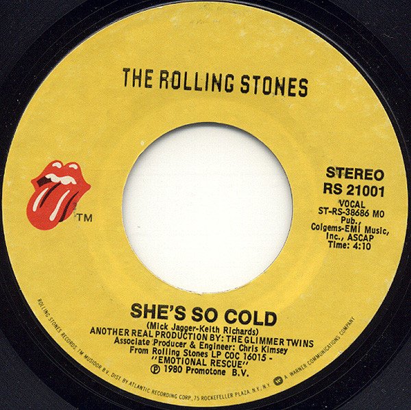 Rolling Stones - She's So Cold (Vinyl Single)