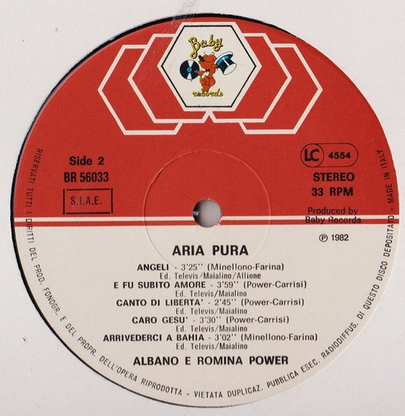 Al Bano & Romina Power - Aria Pura (Vinyl)