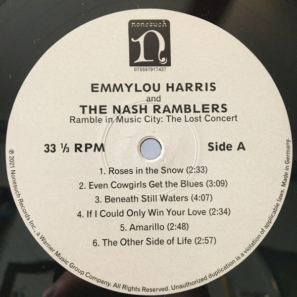 Emmylou Harris - And The Nash Ramblers - Ramble In Music City The Lost Concert (Vinyl)