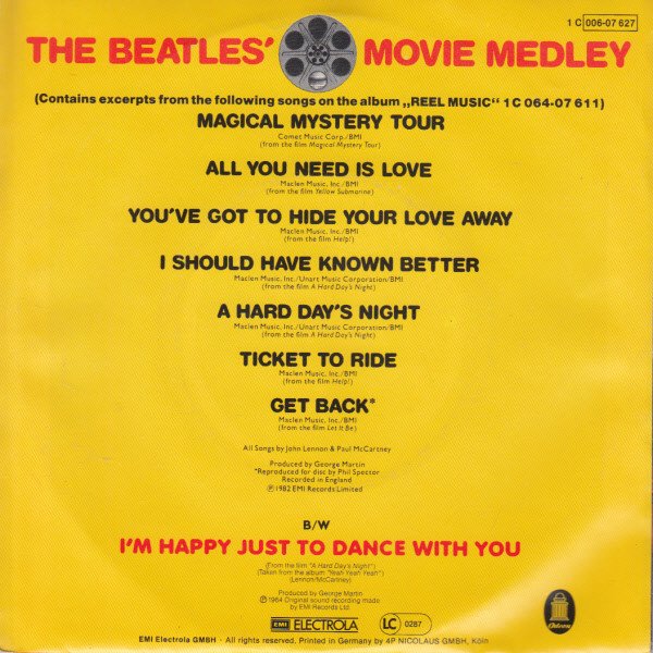 Beatles - The Beatles' Movie Medley (Vinyl Single)