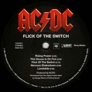 AC/DC - Flick Of The Switch (Vinyl)