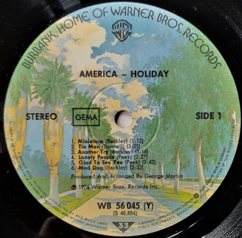 America - Holiday (Vinyl)