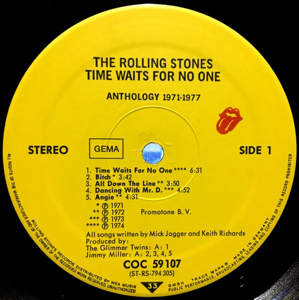 Rolling Stones - Time Waits For No One (Anthology 1971-1977) (Vinyl)