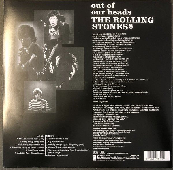 Rolling Stones - Out Of Our Heads UK (Vinyl)