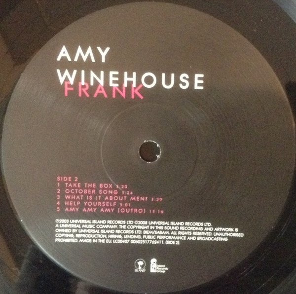 Amy Winehouse ‎– Frank (Vinyl)