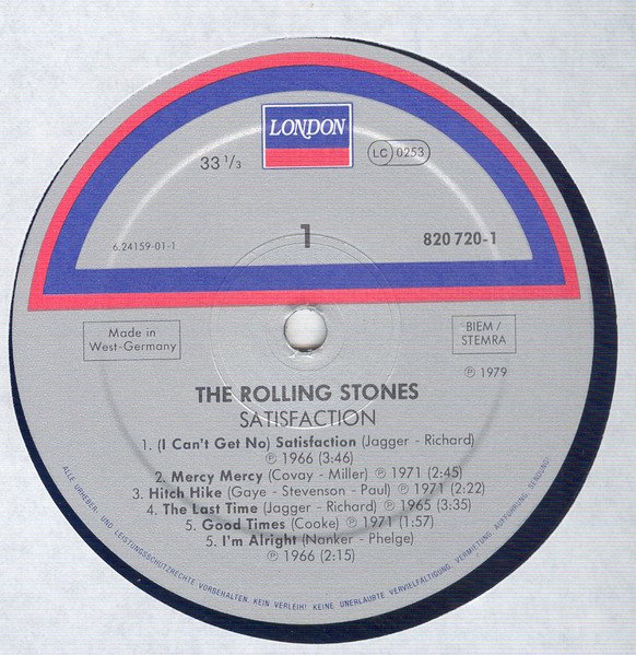 Rolling Stones - Satisfaction (Vinyl)