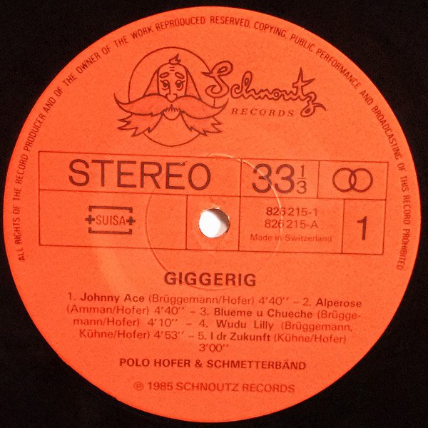 Polo Hofer & Die SchmetterBand ‎– Giggerig (Vinyl)