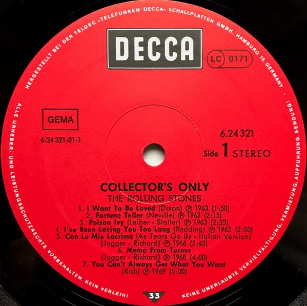 Rolling Stones - Collector's Only (Vinyl)