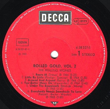 Rolling Stones - Rolled Gold, Vol. 2 - The Best Of The Rolling Stones (Vinyl)
