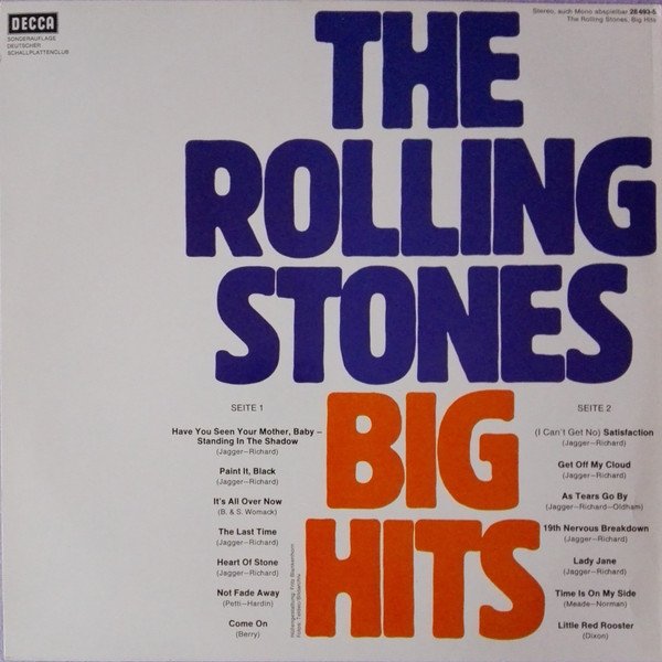 Rolling Stones - Big Hits (Vinyl)