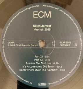Keith Jarrett - Munich 2016 (Vinyl)