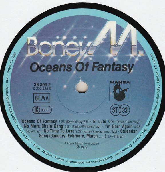 Boney M. - Oceans Of Fantasy (Vinyl)