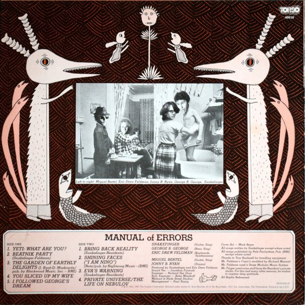 Snakefinger - Manual Of Errors (Vinyl)