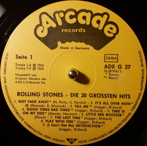 Rolling Stones - Die 30 Größten Hits In Originalaufnahmen (Vinyl)